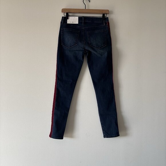 LOFT Made & Loved Skinny Jeans Red Velvet Women Sz 24/00 Office Holiday Preppy - Picture 14 of 16
